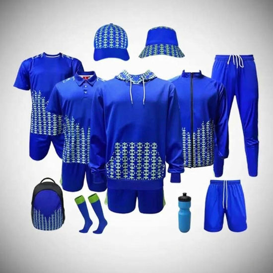 Athletes in coordinated team uniforms